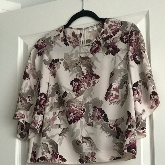 Wilfred cream silk top with flowers - Picture 1 of 2